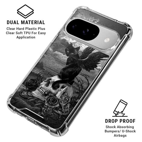 Alchemy Nine Lives of Poe Google Pixel 10 Clear Case